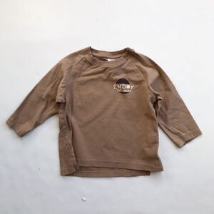 Zara enjoy the way long sleeve shirt  EUC 12-18 months
